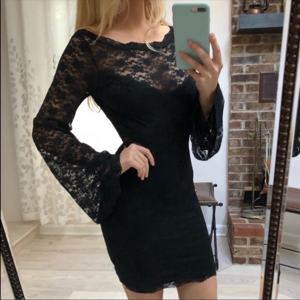 Free People Black Dress